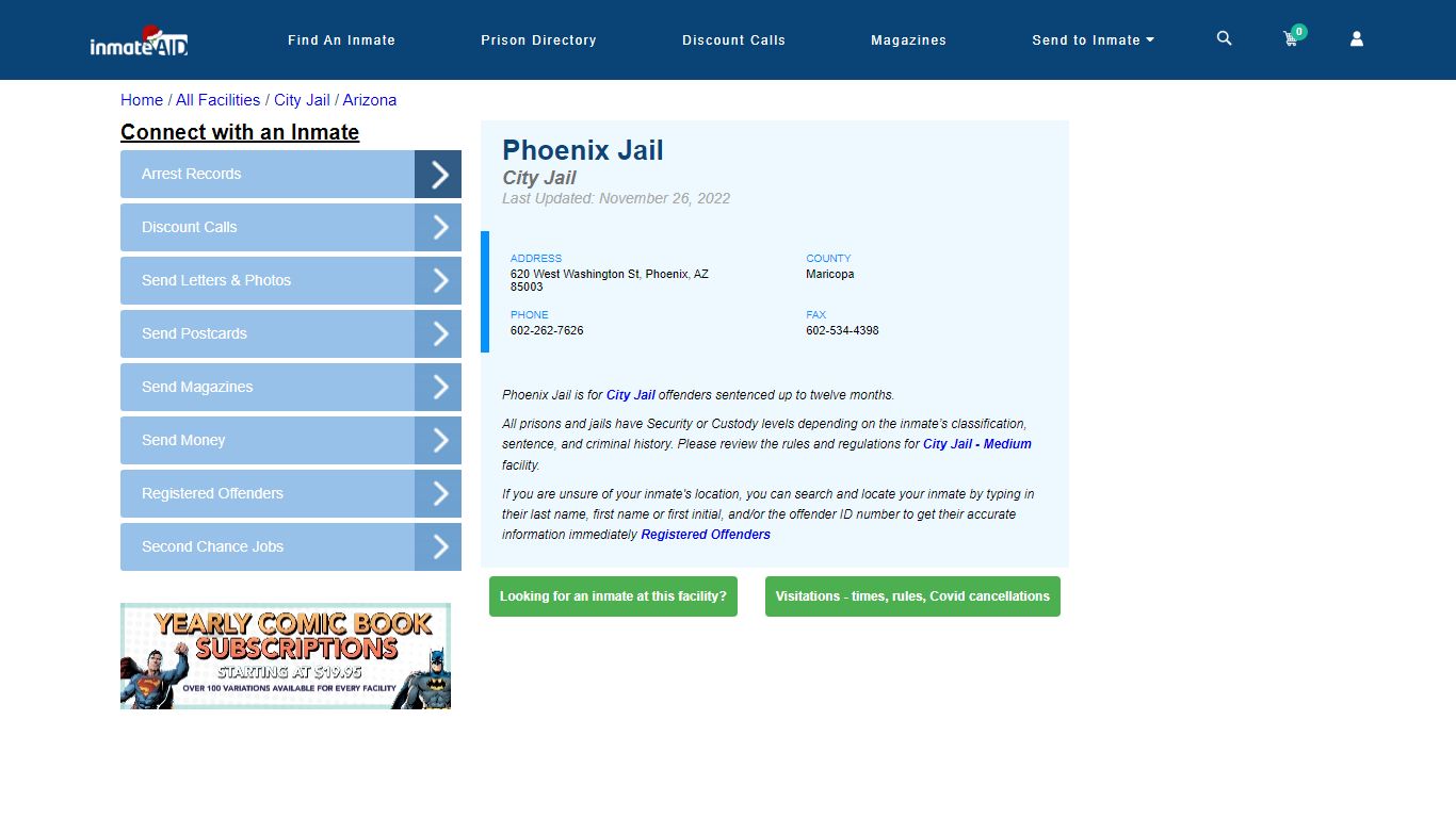 Phoenix Jail | Inmate Locator